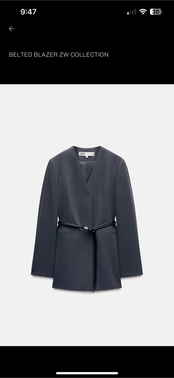 Zara Belted Blazer ZW Collection - Size M ***Move out sale*** - photo 3