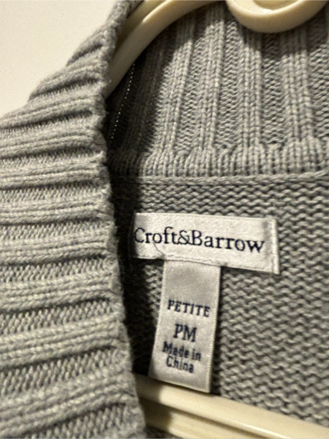 Croft & Barrow Petite Grey Sweater - photo 2