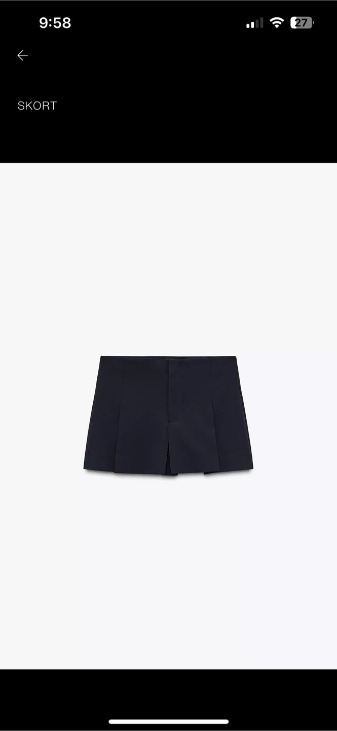 Zara Navy Blue Skort ***Move out sale***