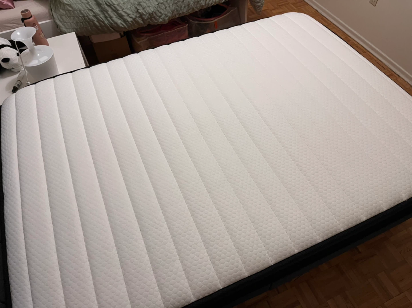 Double 10” hybrid mattress and upholstery bed frame - photo 3