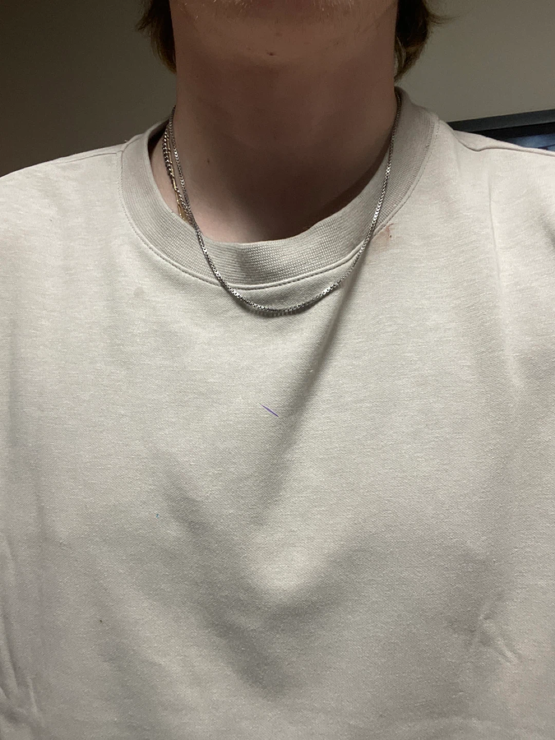 Silver box Chain Necklace - photo 4