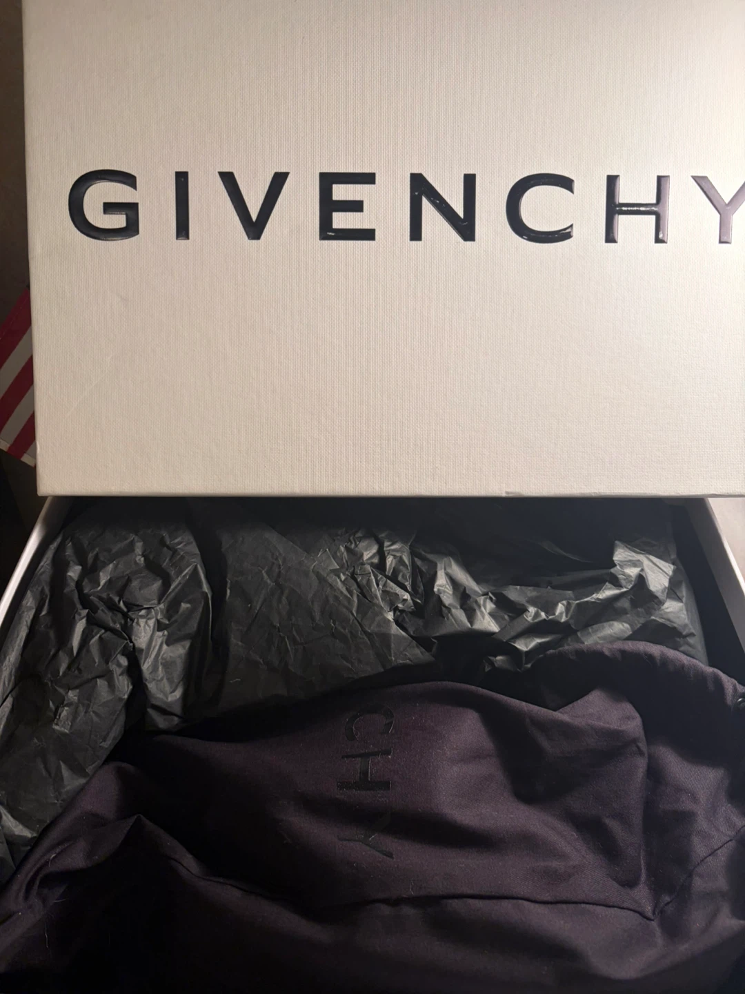 NWT Givenchy White & Red Leather Sneakers - photo 4