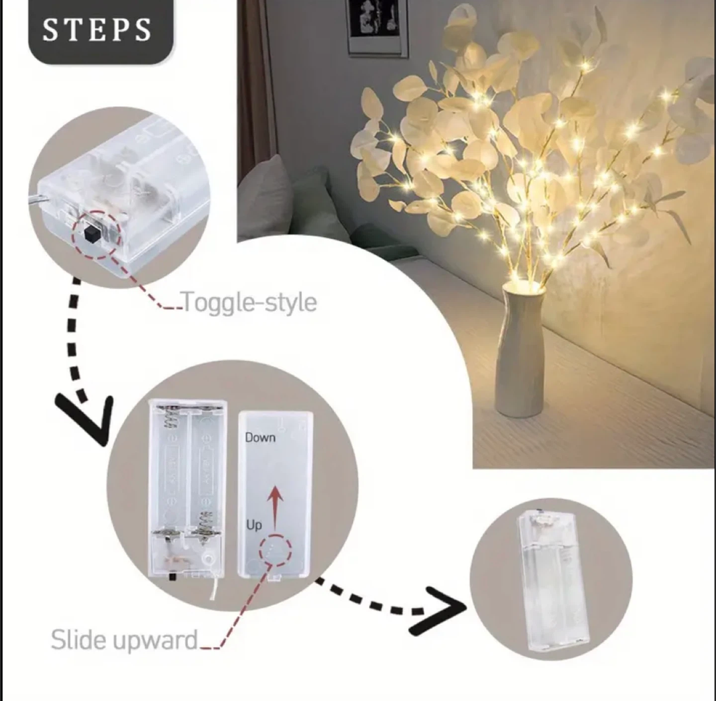 Eucalyptus Leaf String Lights Decor - photo 5