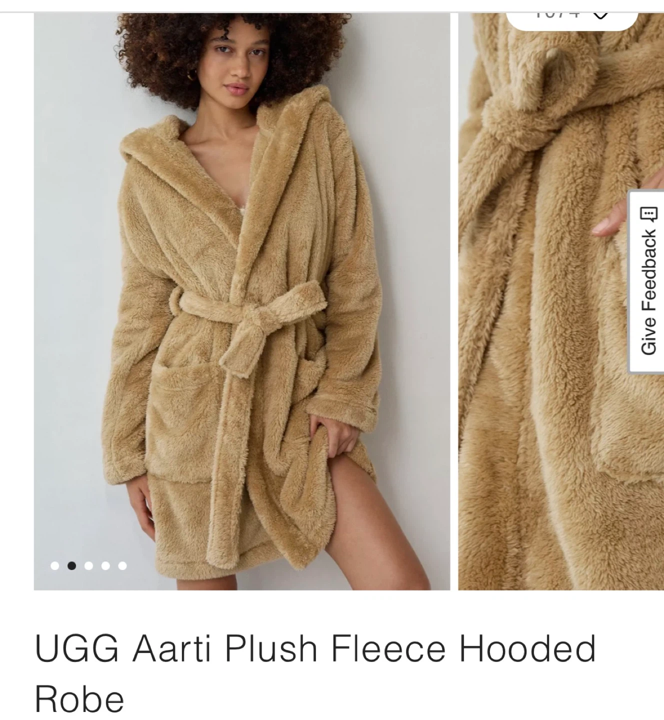 UGG Aart Plush Fleece Hooded Robe - photo 2