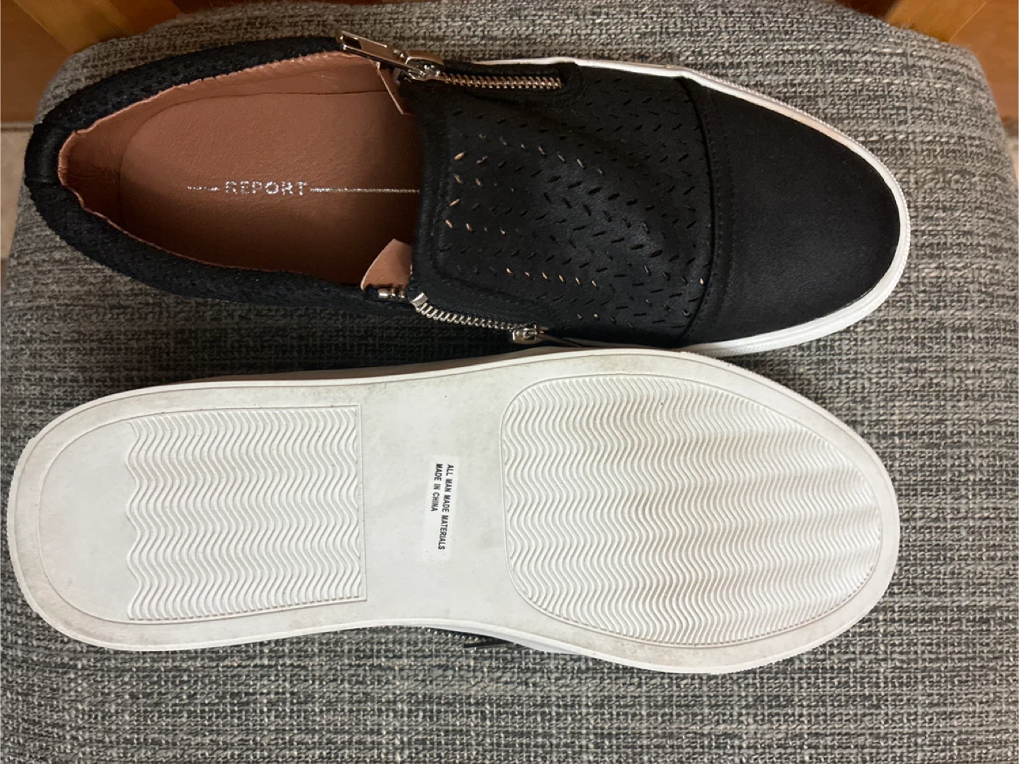 New Report Alexa Black Slip-On Sneakers - Size 8 - photo 4