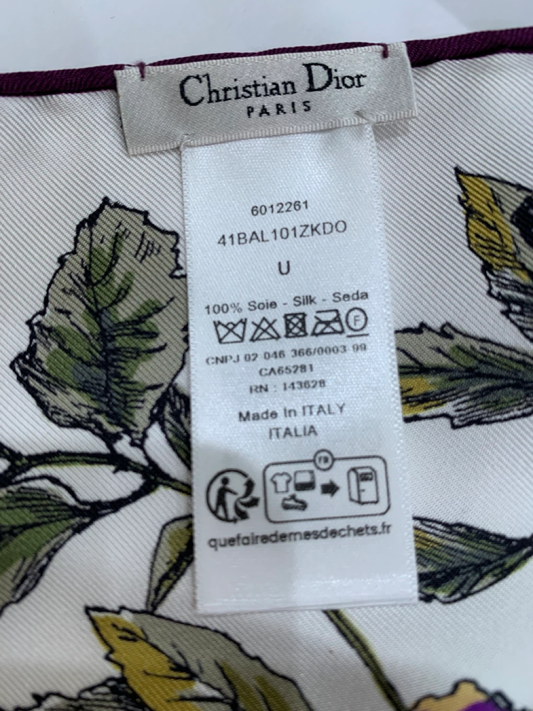 Christian Dior Silk Scarf - photo 3