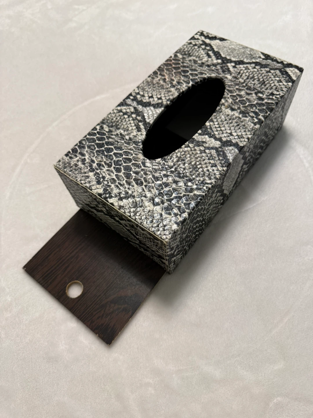 Snakeskin Tissue Box Cover - photo 3