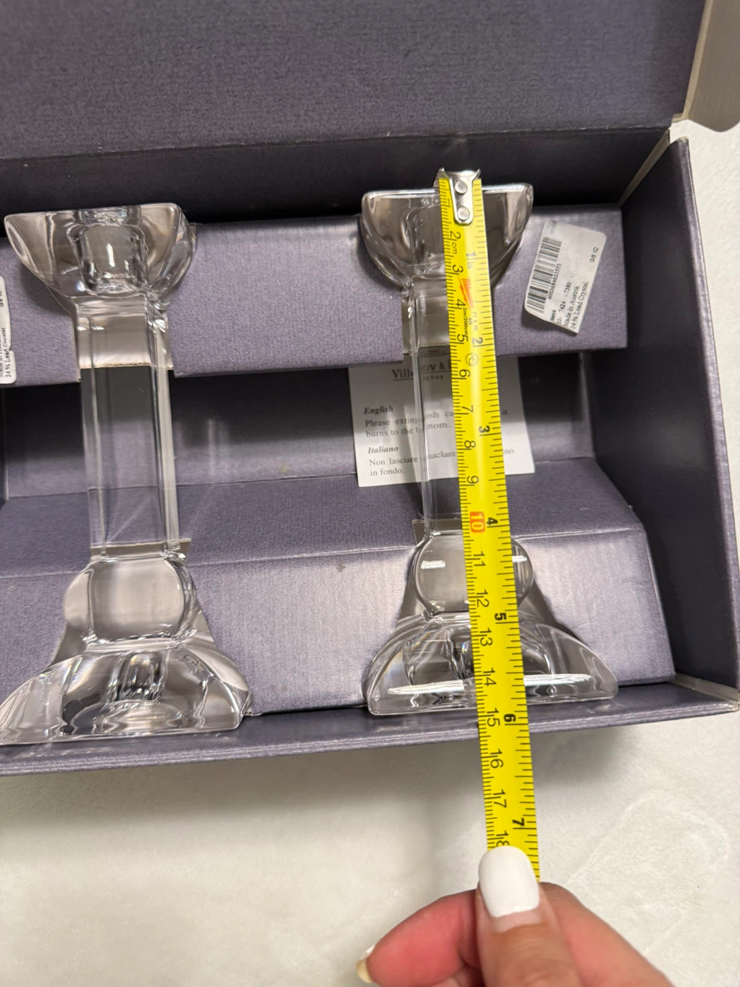 Villeroy & Boch Crystal Candlestick Holders (Set of 2) - photo 2