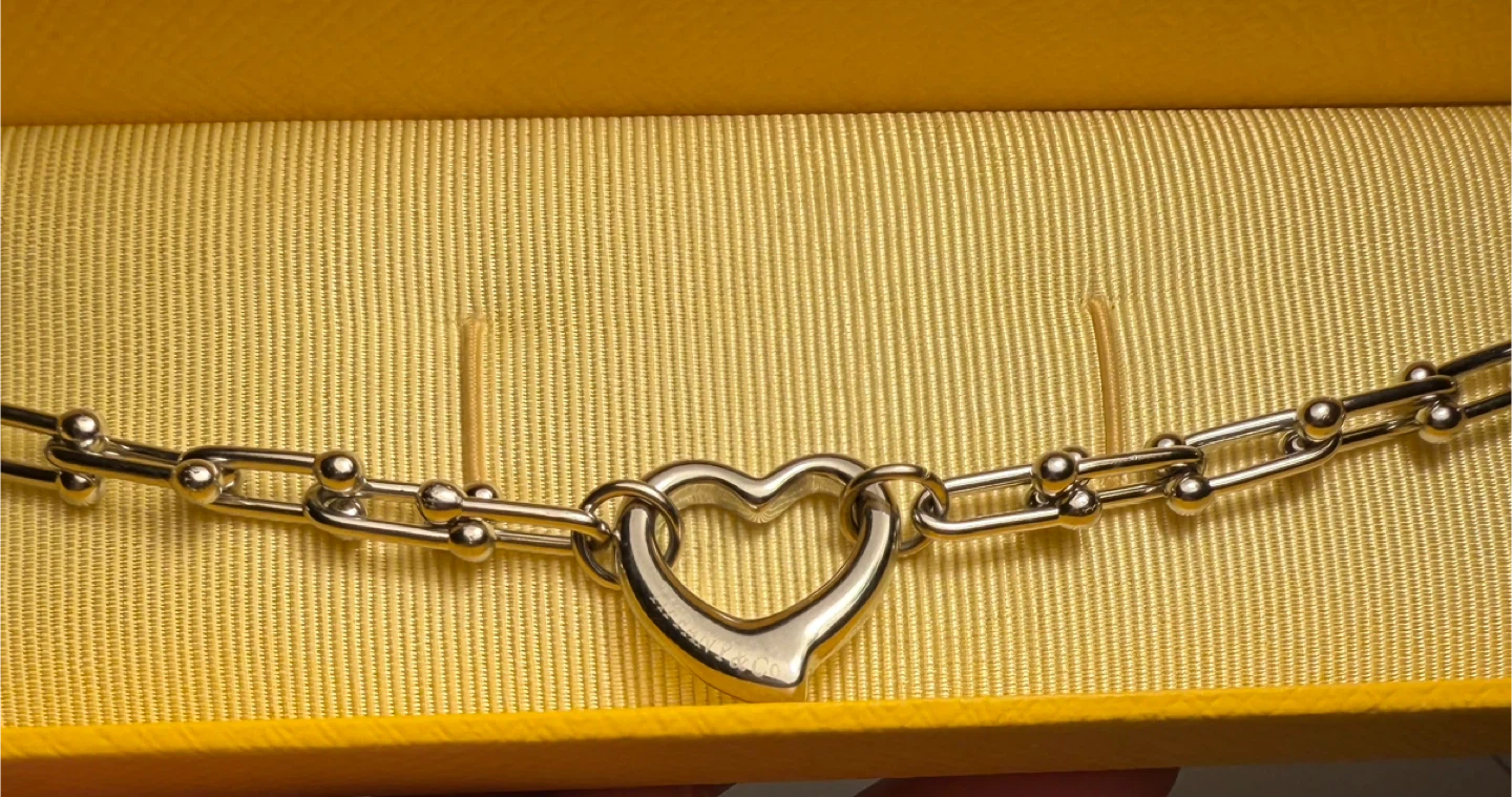 Silver Heart Link bracelet