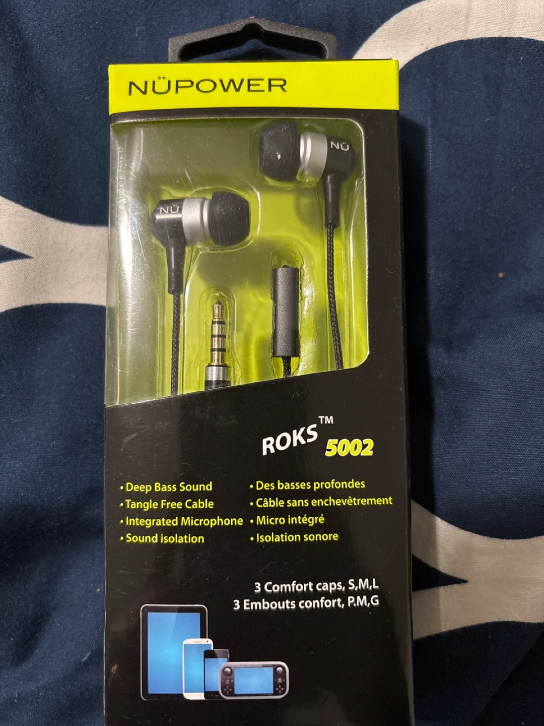 Nüpower ROKS 5002 Earphones - New in Box!