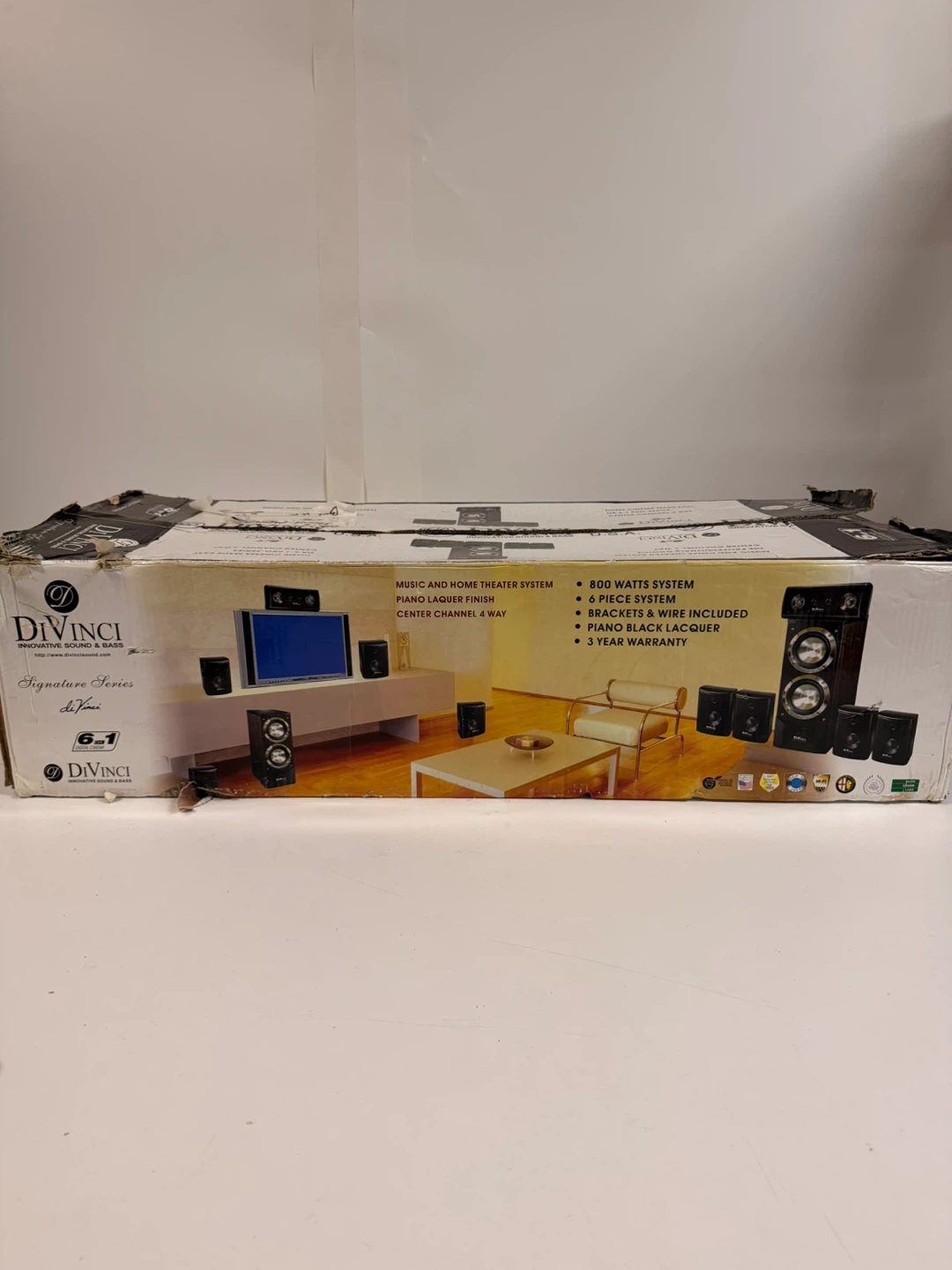 Brand New DiVinci 6.1 Home Theater Speaker System – 800W