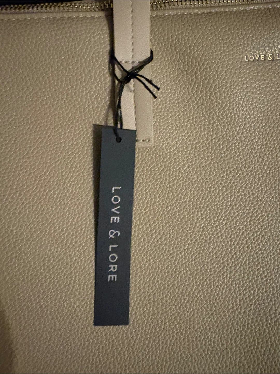 Indigo Love & Lore Heather Zip Tote - Beige - photo 4