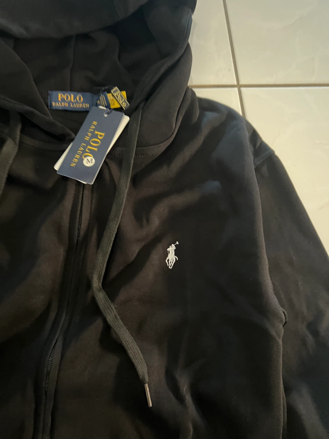 Polo Ralph Lauren Black Full Zip Hoodie