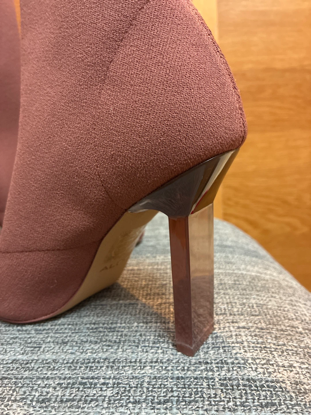 New Aldo Heeled Sock Boots, Size 7, Mauve - photo 3