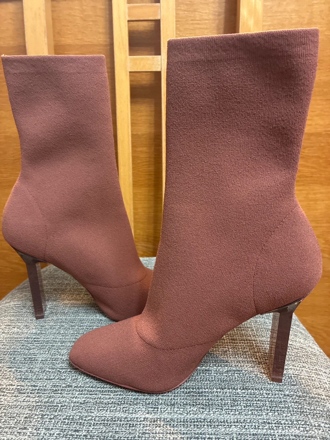 New Aldo Heeled Sock Boots, Size 7, Mauve - photo 2