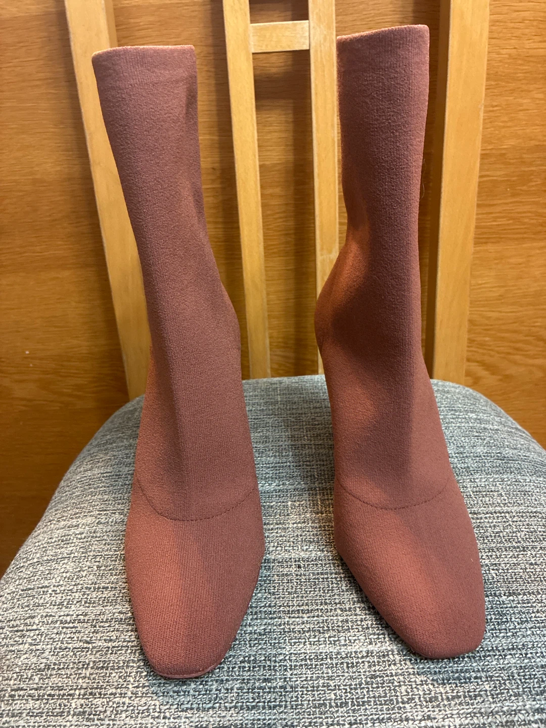 New Aldo Heeled Sock Boots, Size 7, Mauve - photo 5