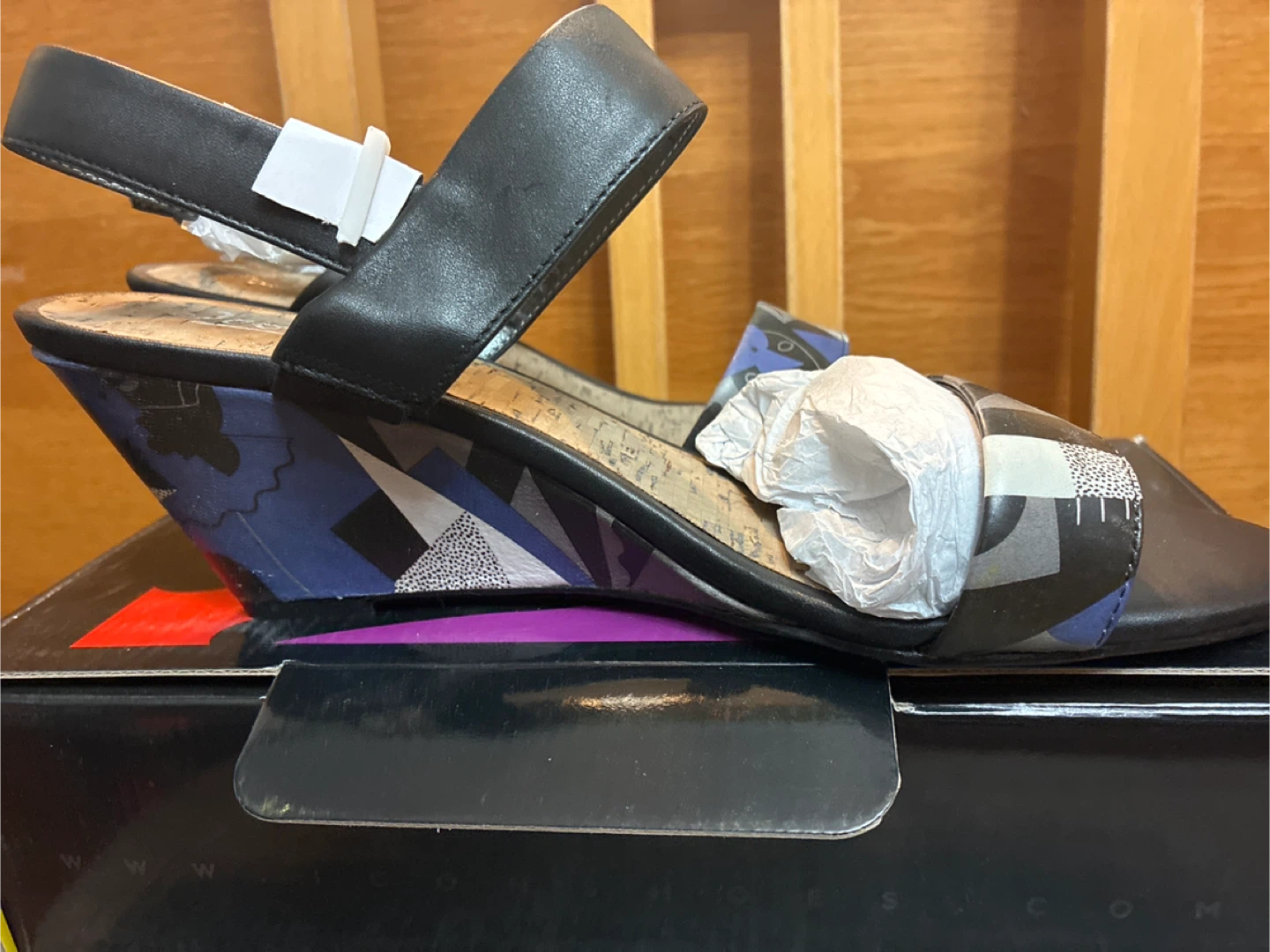 New ICON Picasso Leather Wedge Sandals - Size 10 - photo 2