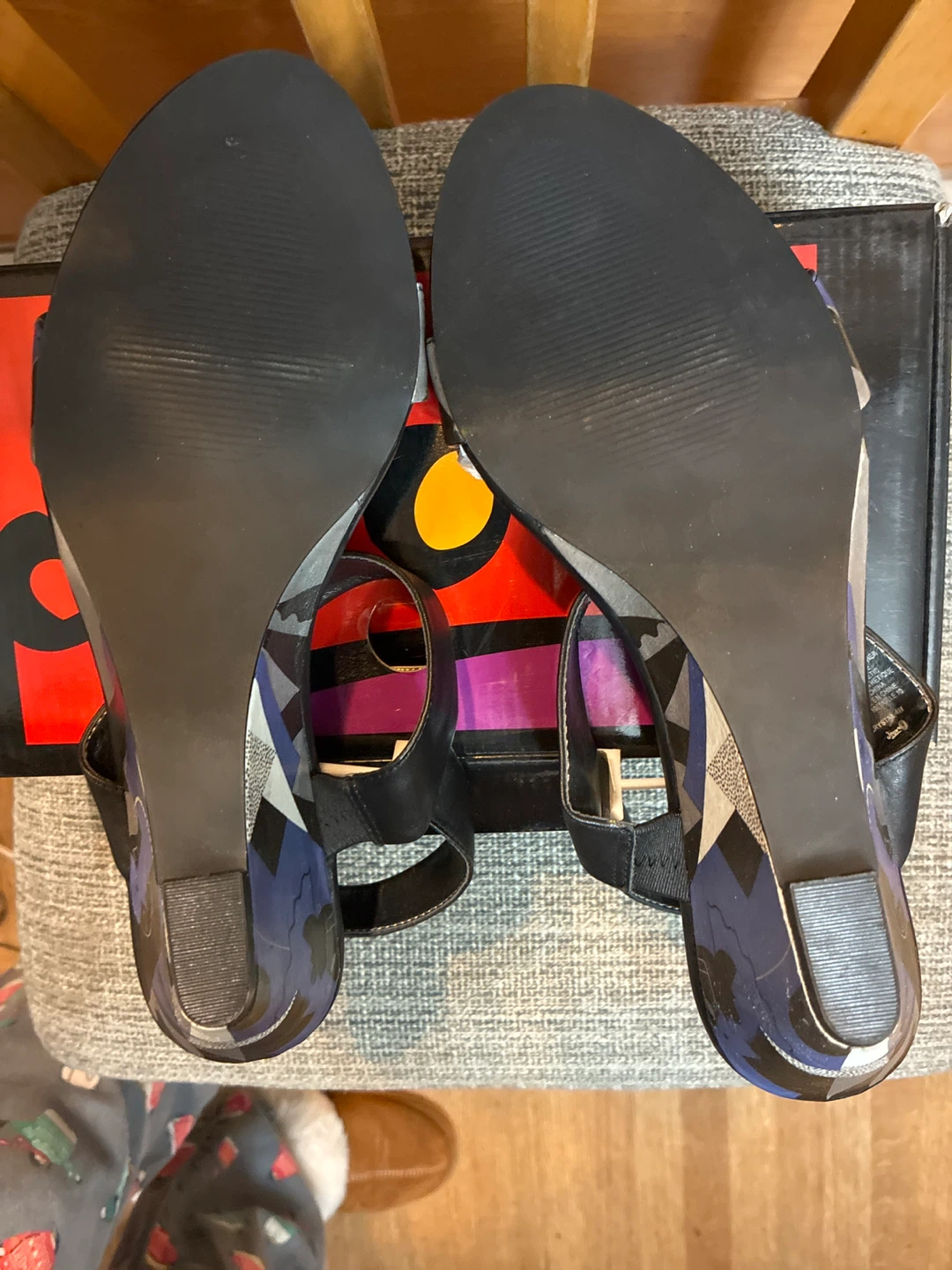 New ICON Picasso Leather Wedge Sandals - Size 10 - photo 4