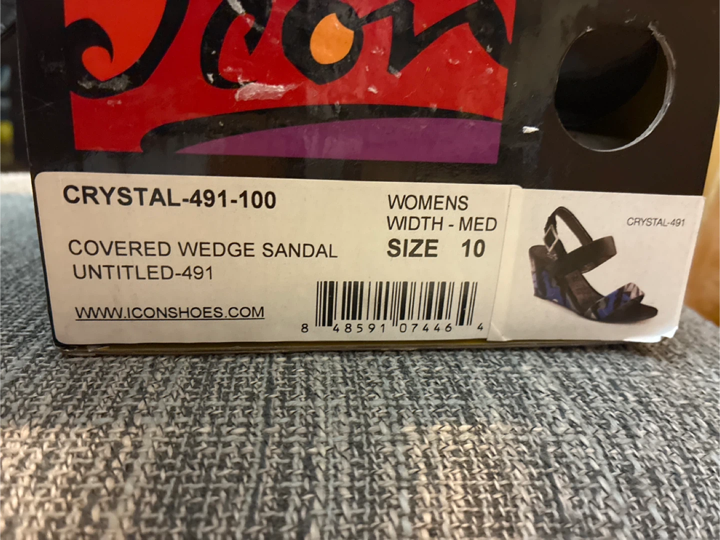 New ICON Picasso Leather Wedge Sandals - Size 10 - photo 5