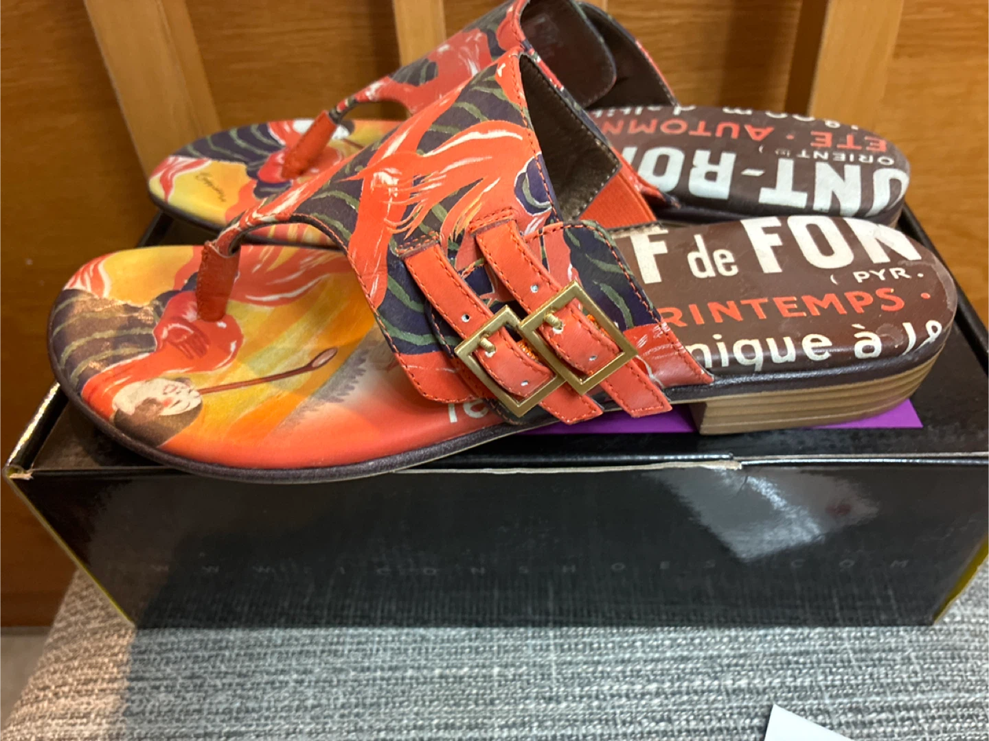 Icon New Leather Leonetto Cappiello Sandals Size 8 - photo 2