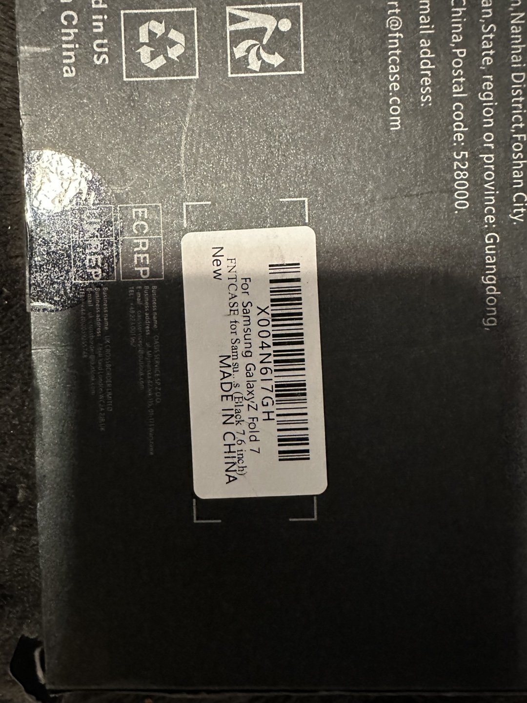New FNTCASE Galaxy Z Fold 7 Black Case - photo 2