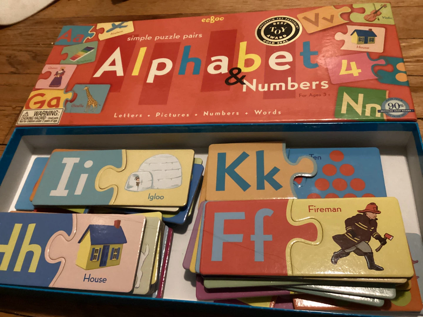 EeBoo Alphabet & Numbers Puzzle