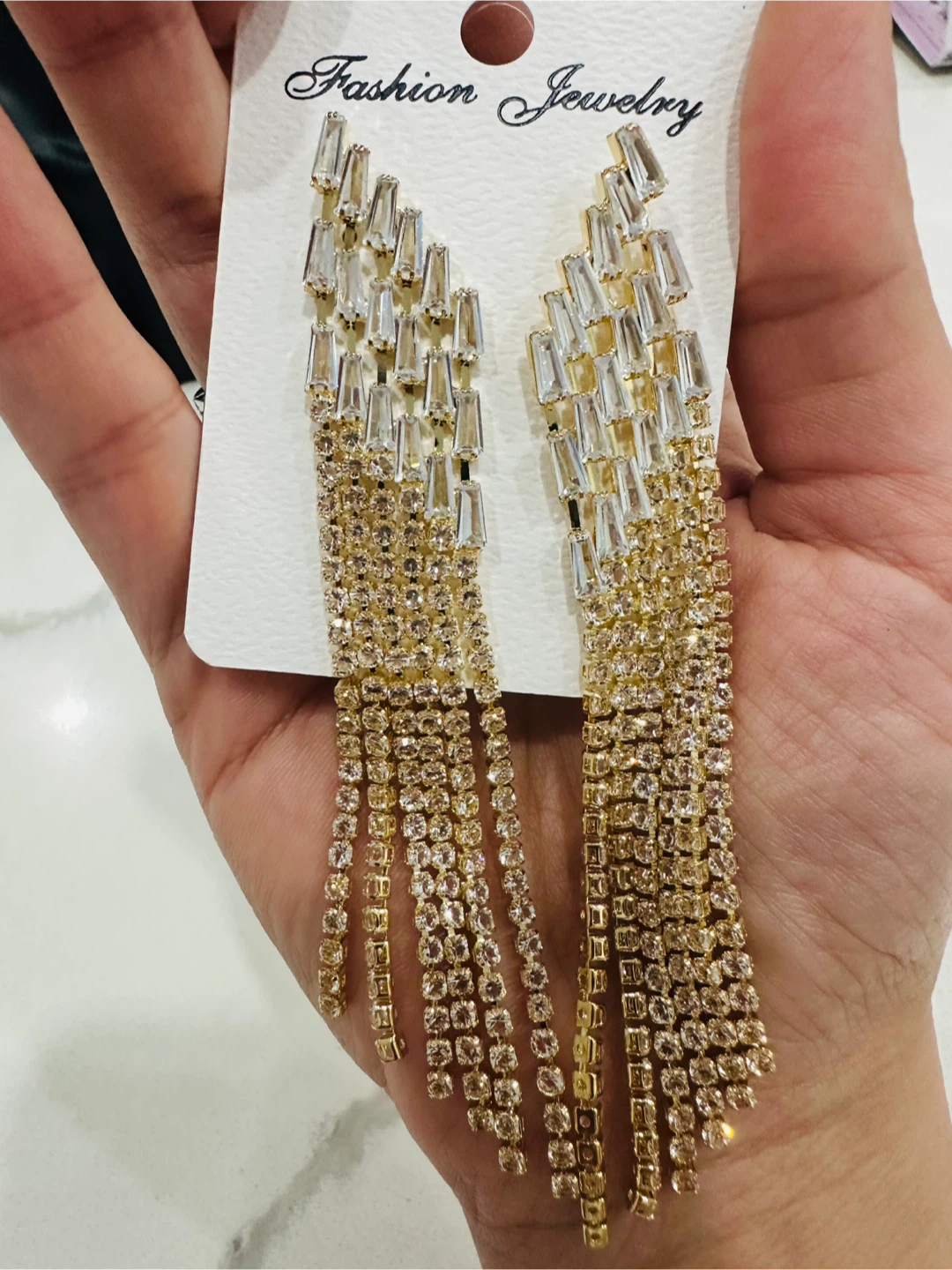 Fashion Jewelry Gold Tassel Earrings - photo 2