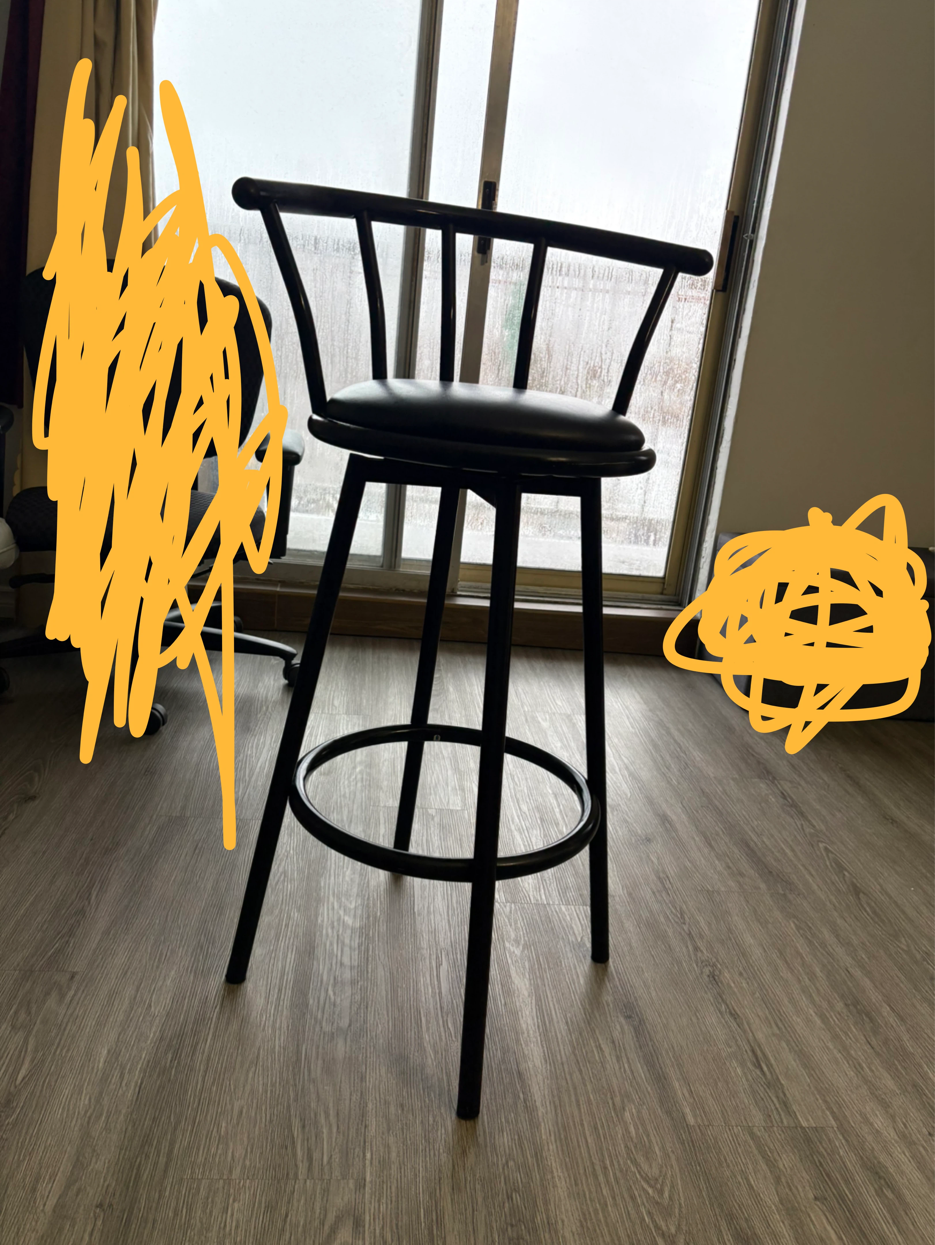 Black Bar Stool