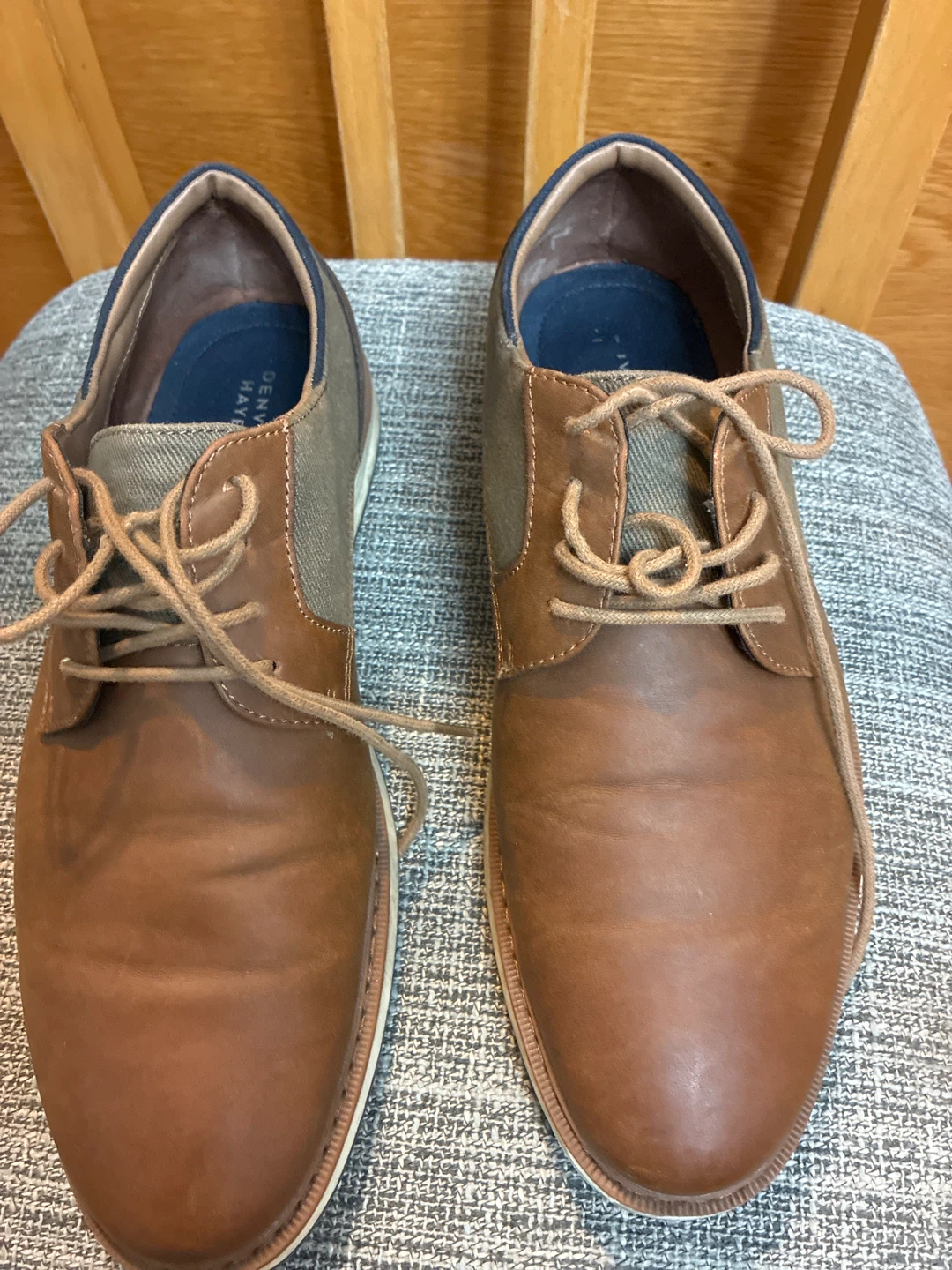 Denver Hayes Brown Men's Leather Dress Shoes