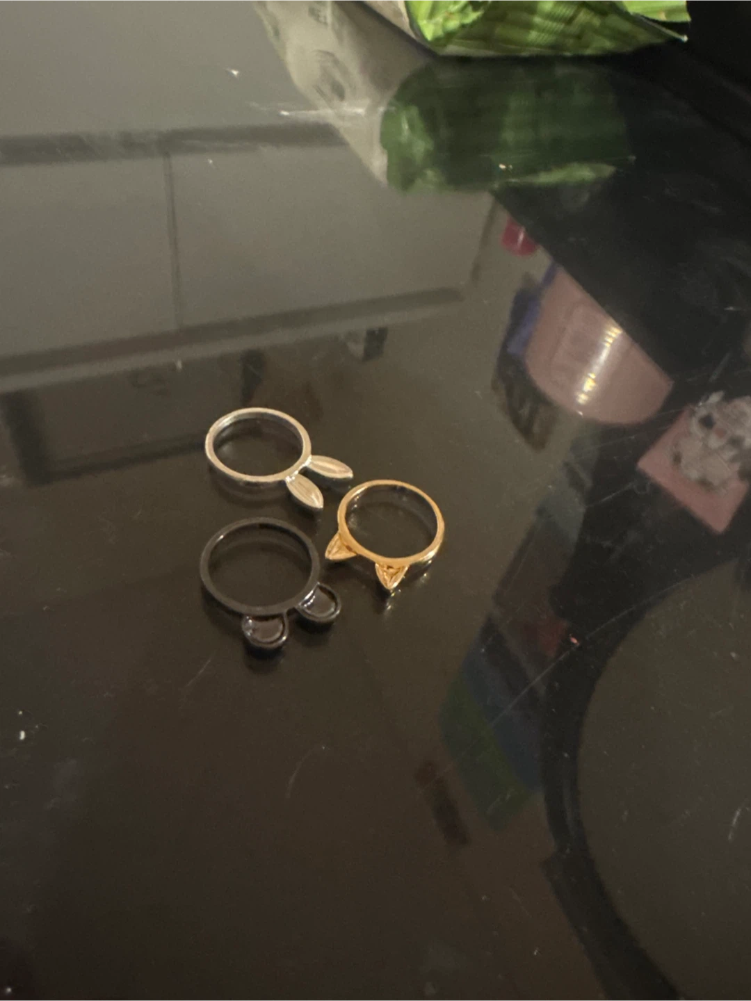 Set of 3 Cute Animal Rings