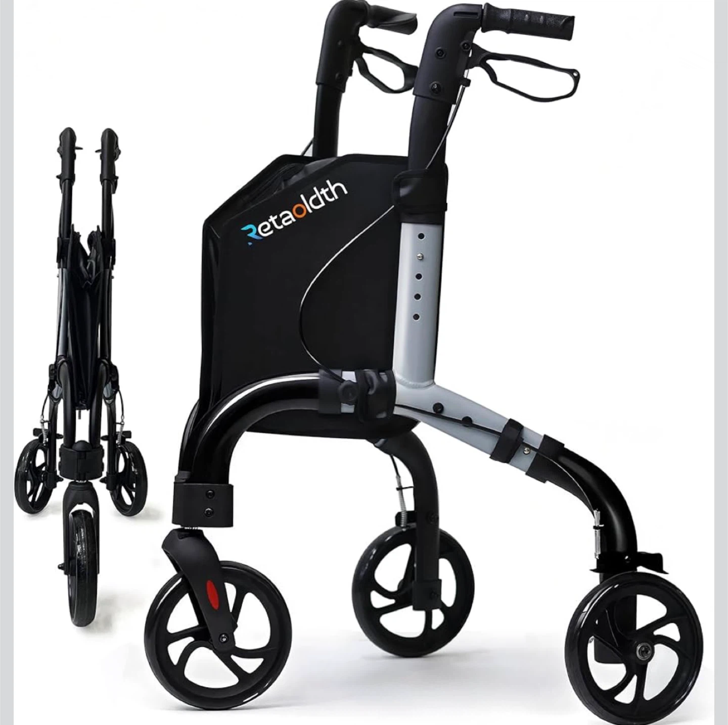 (New)Lightweight Foldable Walker - Adjustable Height