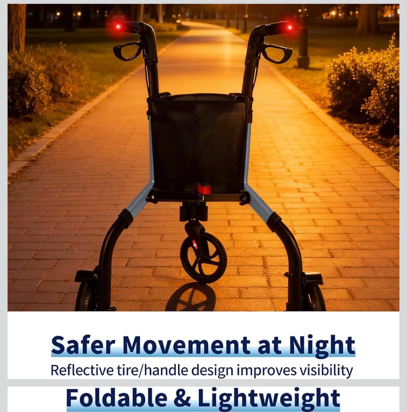 (New)Lightweight Foldable Walker - Adjustable Height - photo 4