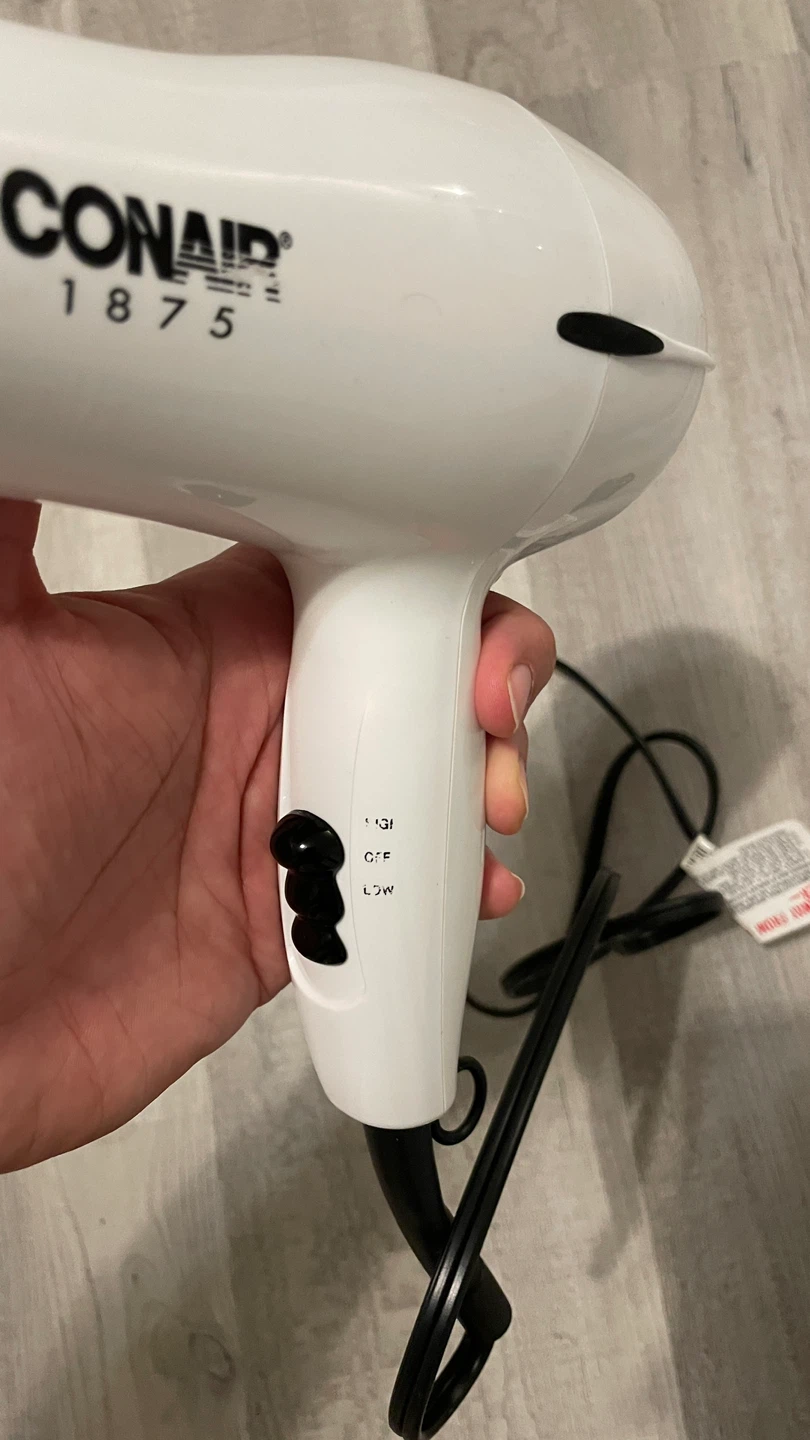 Conair 1875 Watt Hair Dryer - White - photo 2