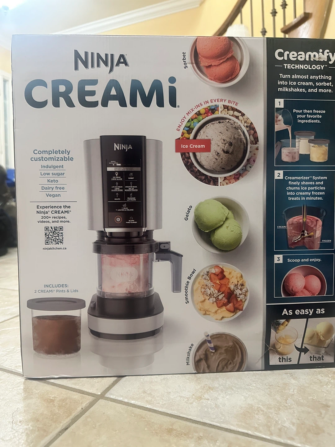 Brandnew Ninja CREAMi 7-in-1 Ice Cream Maker