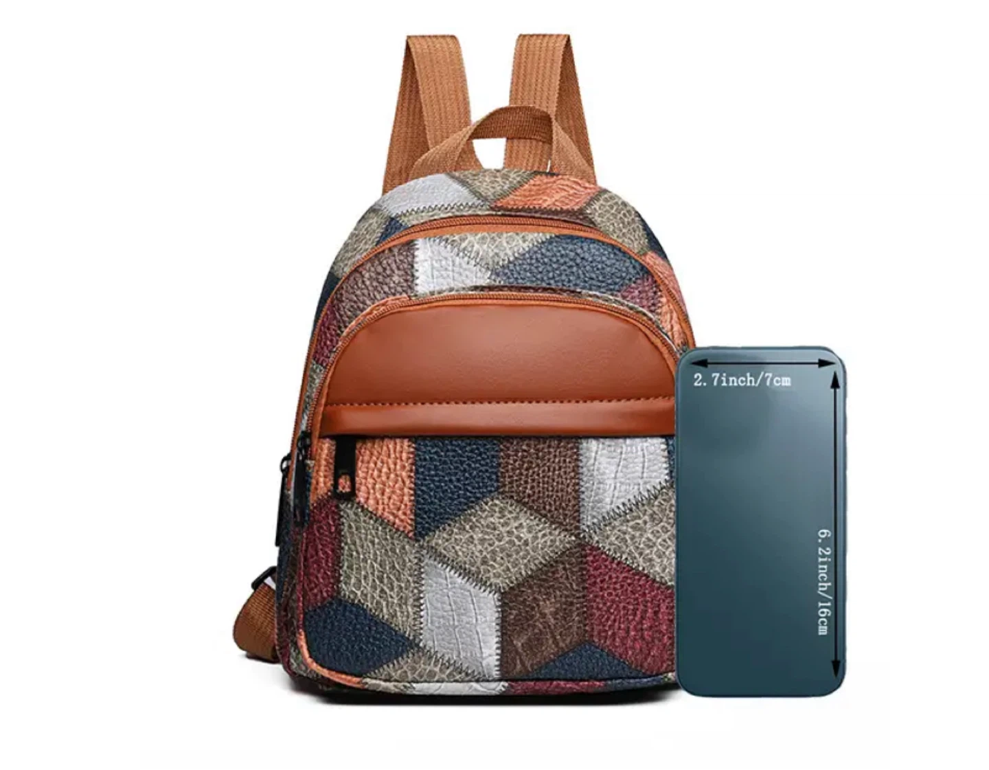 New!Colorful Patchwork Mini Backpack - photo 2