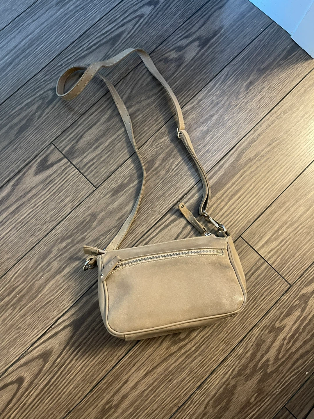 Roots Beige Leather Crossbody Bag - photo 3
