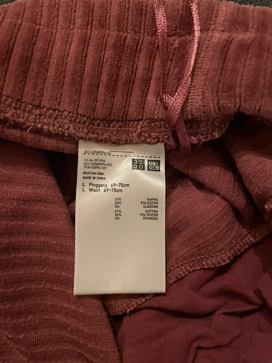 Uniqlo Corduroy Flare Pants - Size L - photo 2
