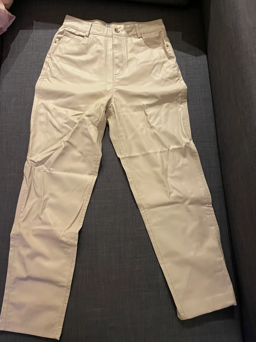 Zara Faux Leather Pants - Size 34