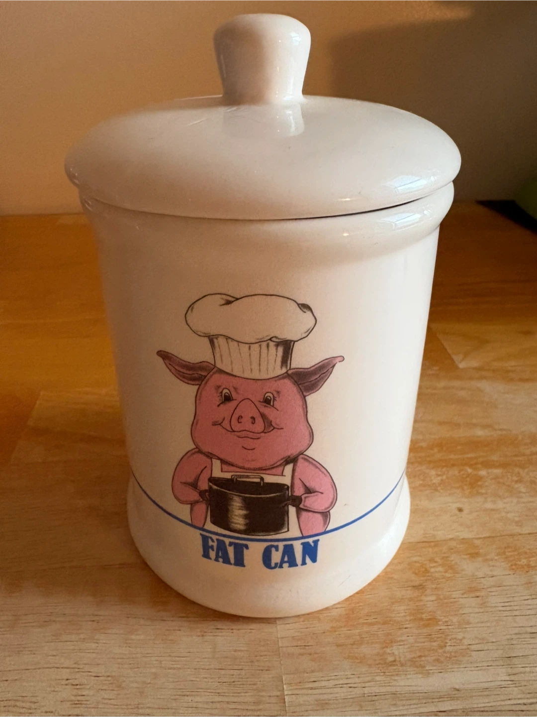 Vintage Ceramic Fat Can Pig Design