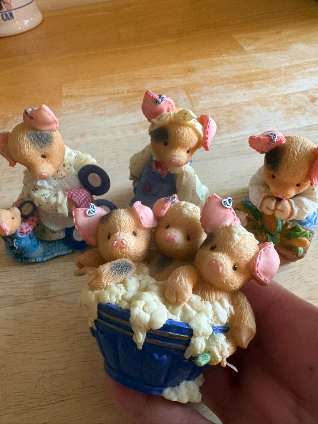 Enesco Tailor & Co. Pig Figurines. This Little Piggy