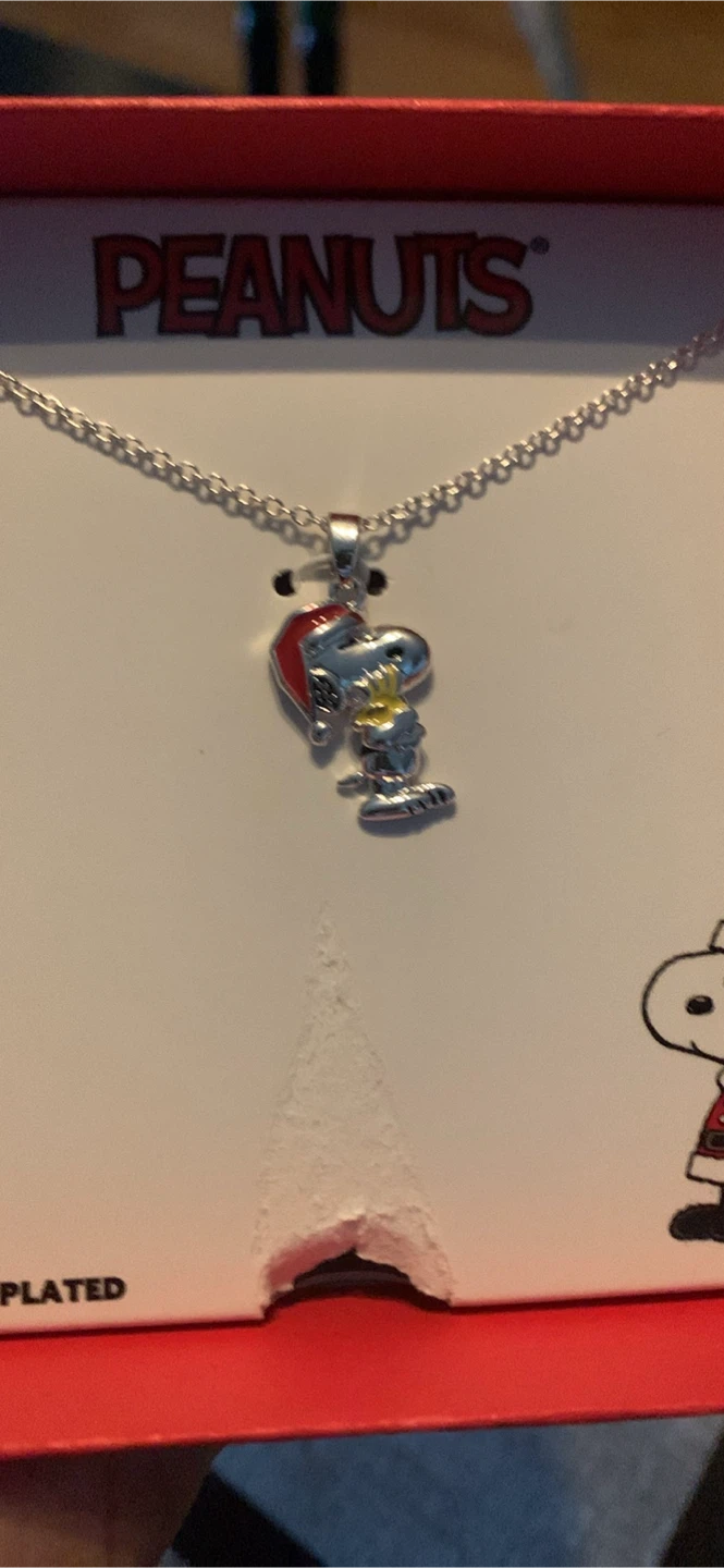 New Peanuts Snoopy Fine Silver Plated Necklace - photo 2