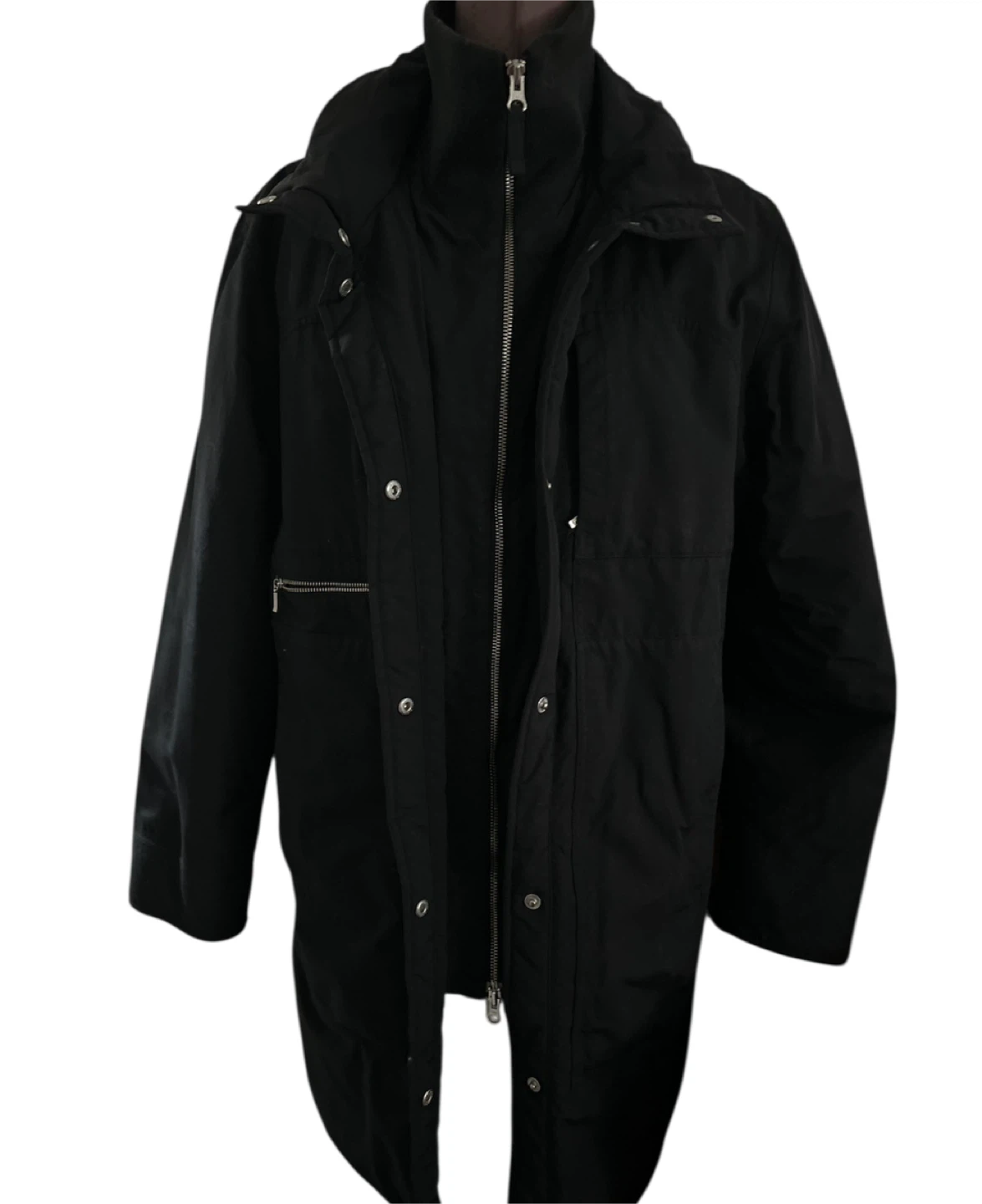 Lands End Black Winter Coat