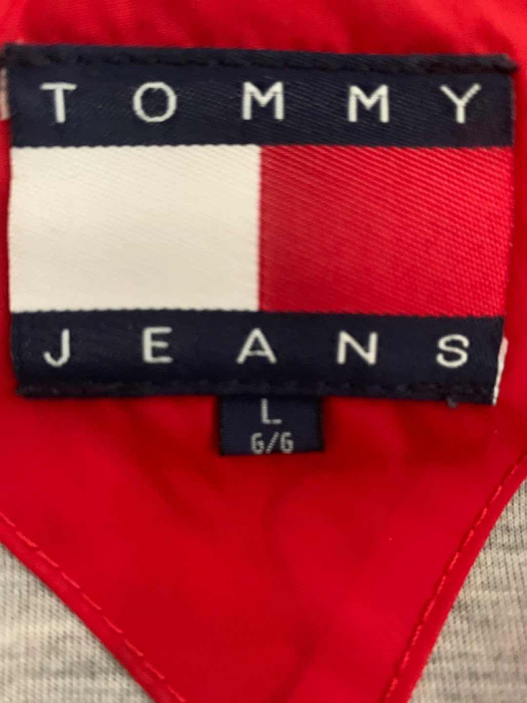 Tommy Jeans Red Windbreaker Jacket - Size L - photo 4