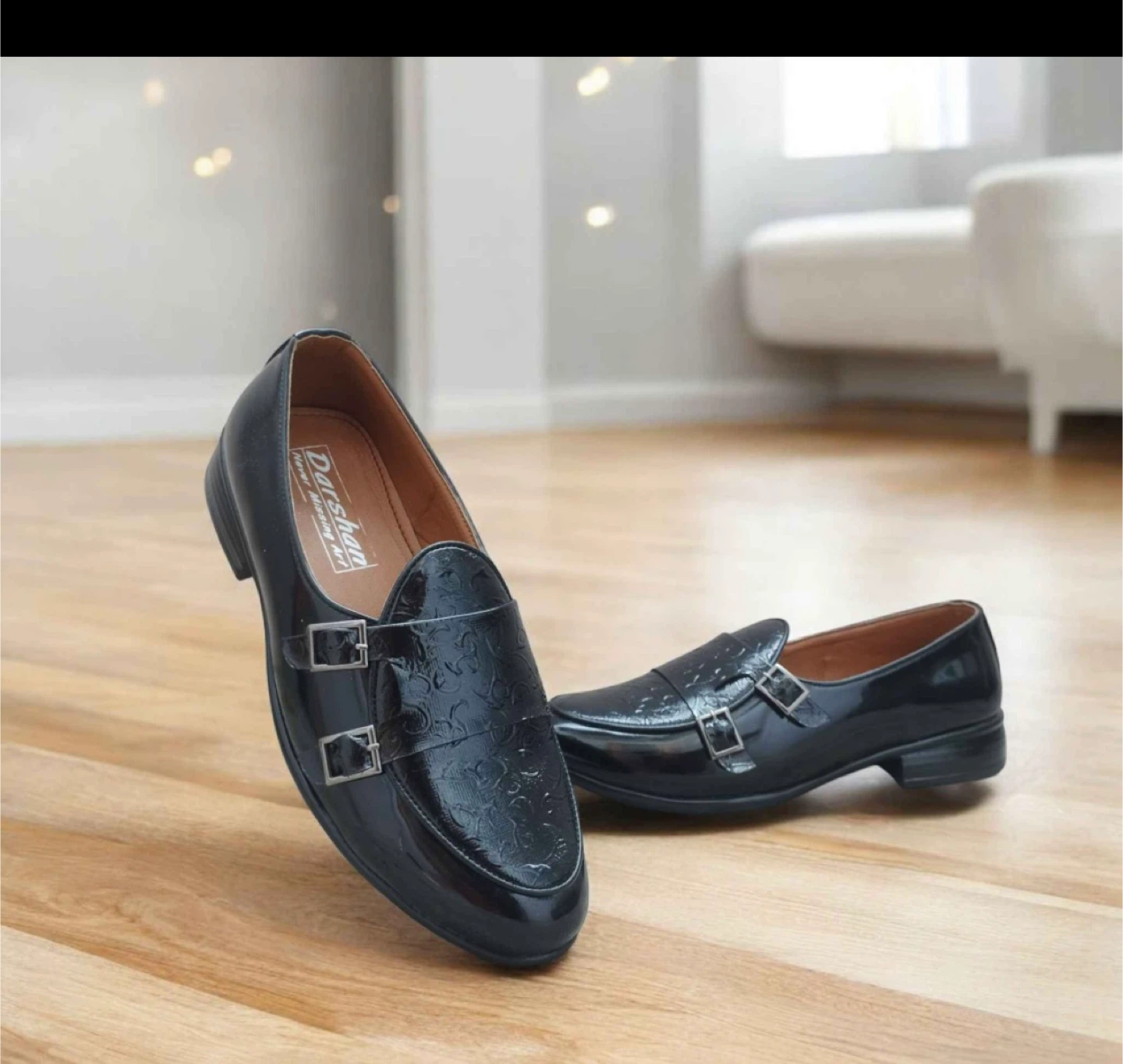 Darshan Black Leather Loafers - photo 2
