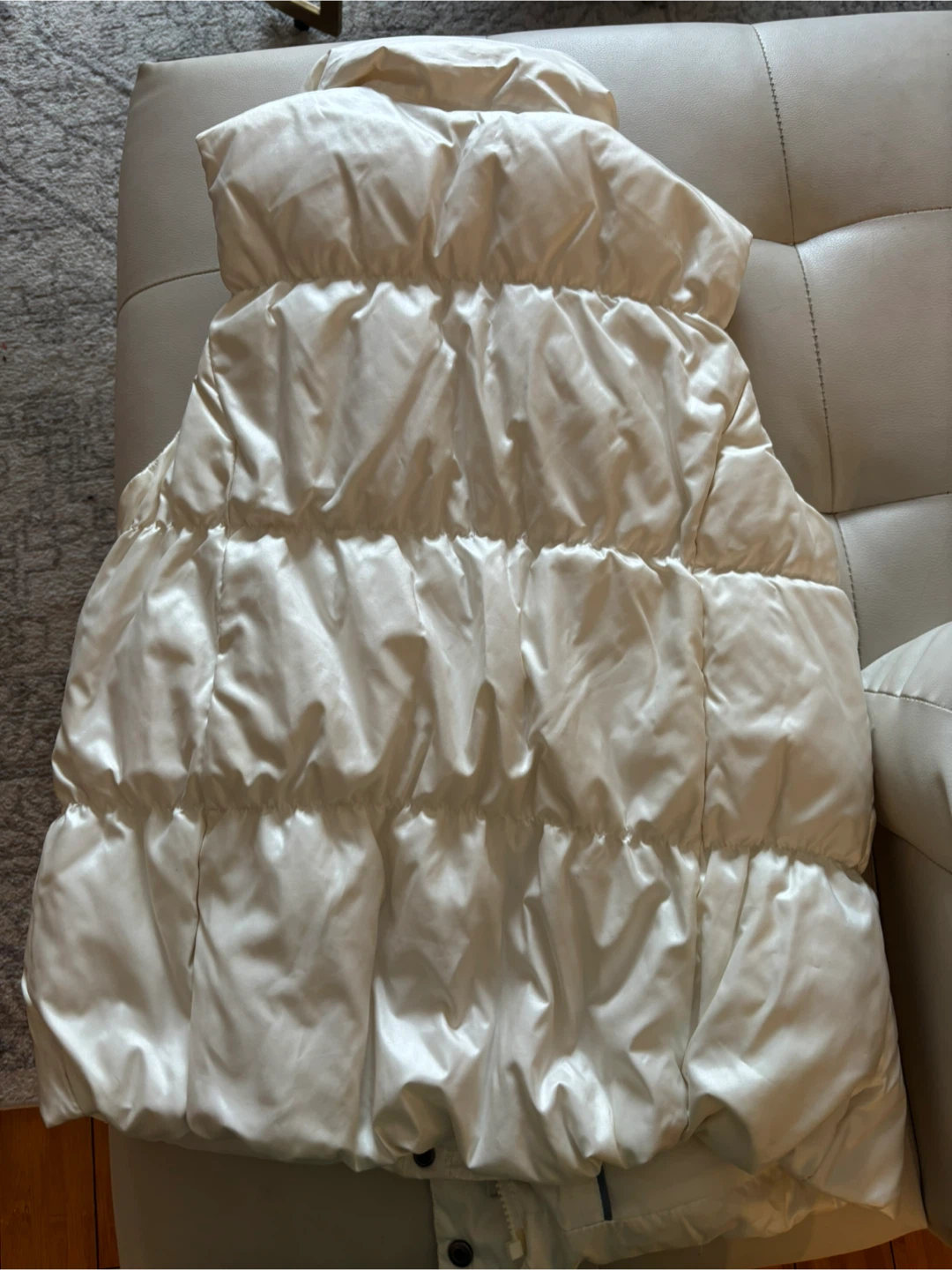 Gap Puffer Vest - Ivory - size L - photo 2