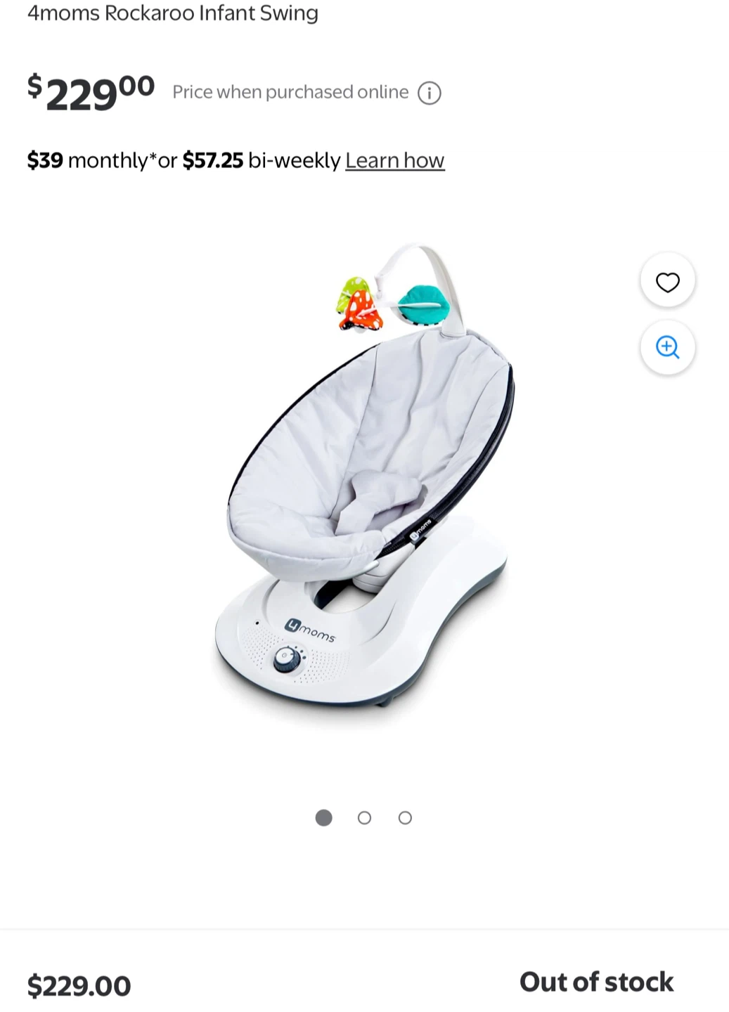 4moms Rockaroo Infant Swing