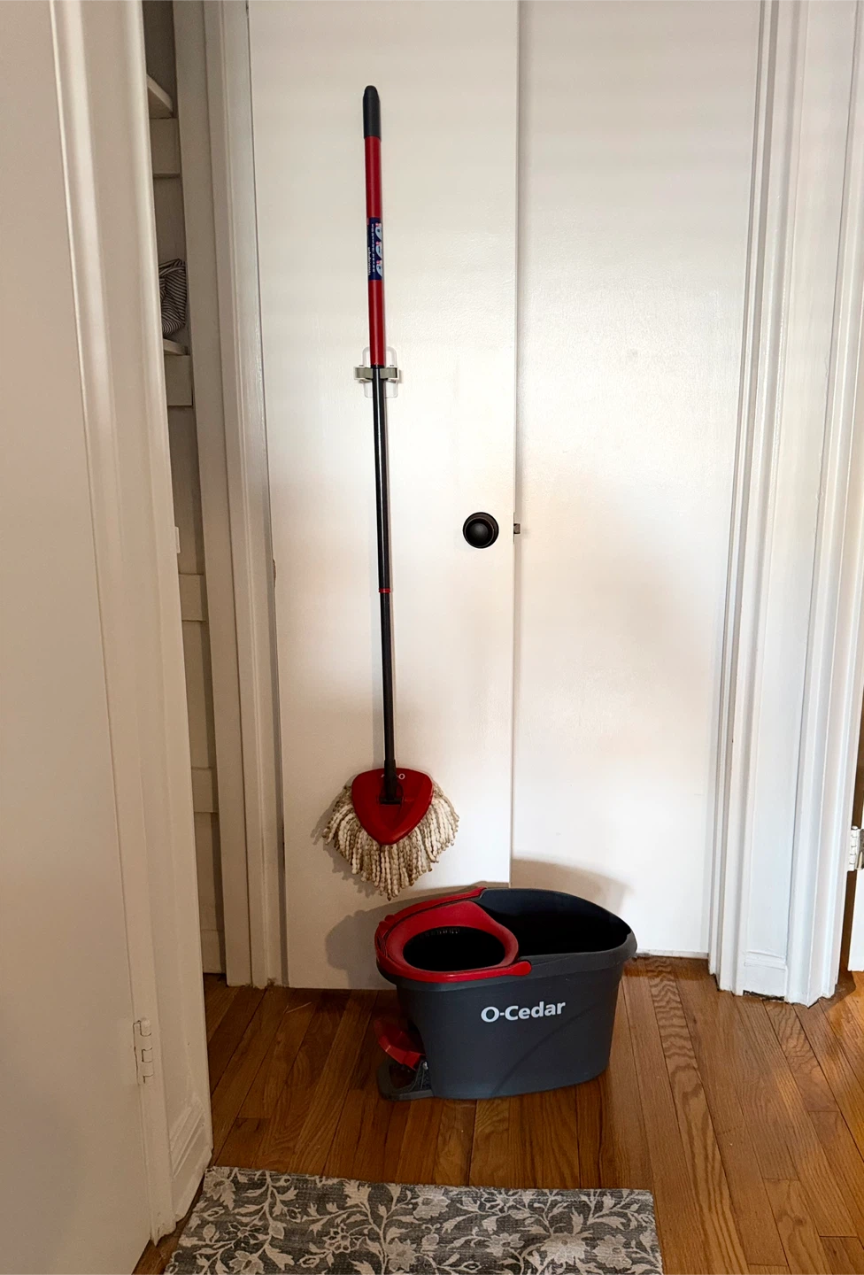 O-Cedar EasyWring Microfiber Spin Mop & Bucket