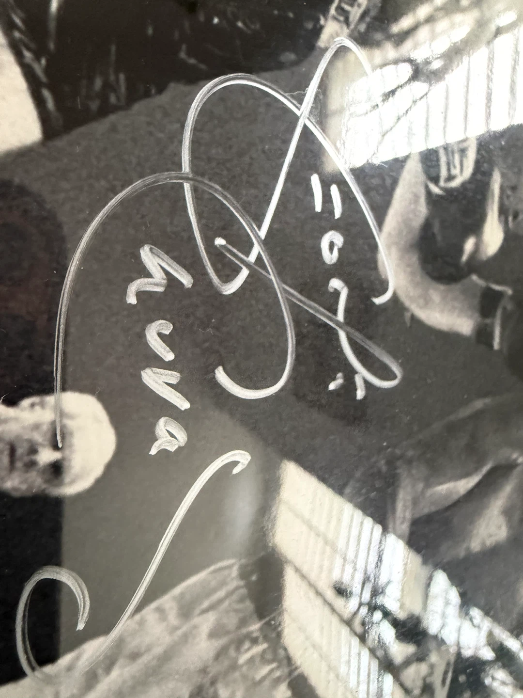 George Chuvalo vs Muhammad Ali Autographed Photo & Glove - photo 3