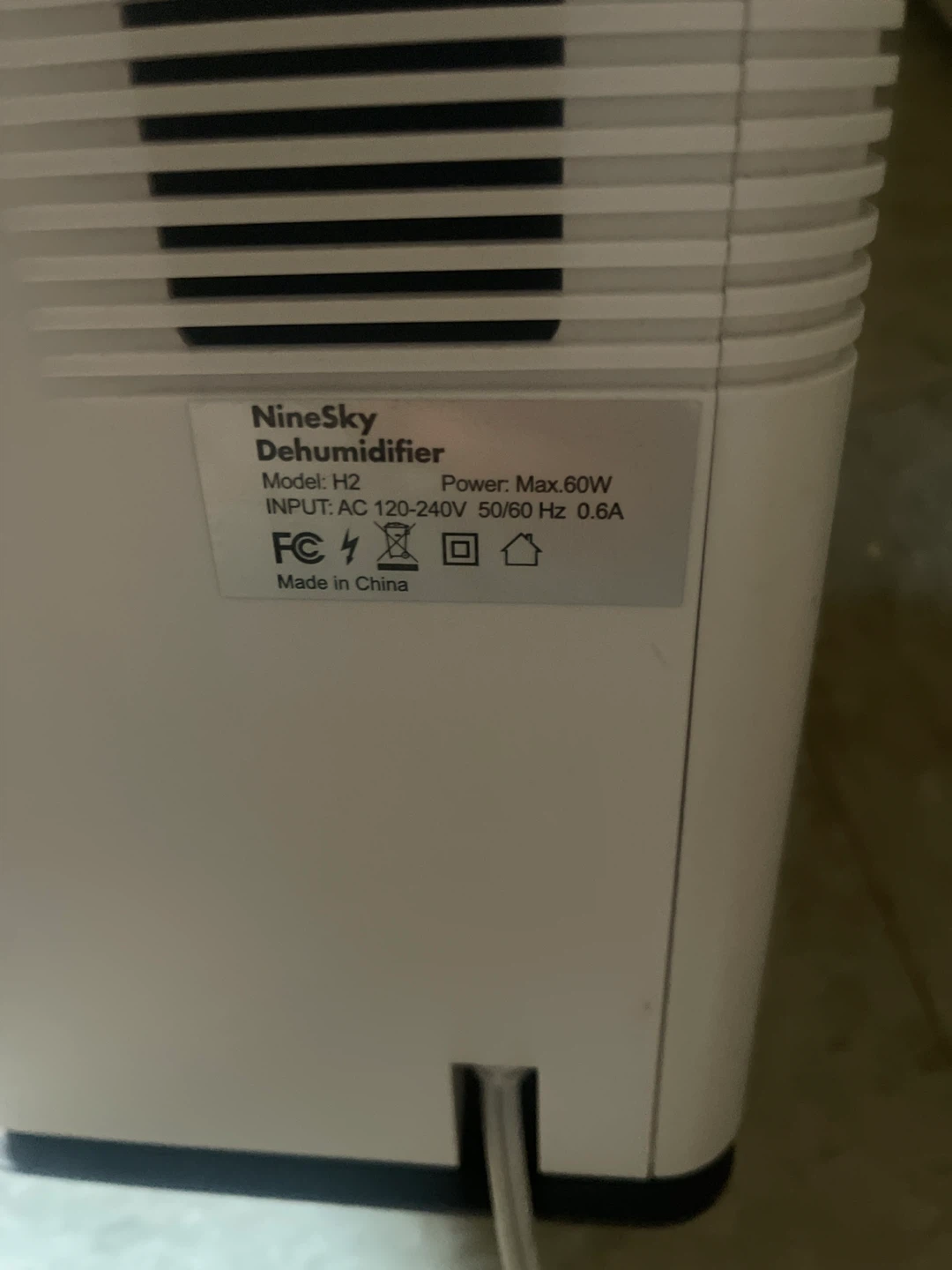 NineSky H2 Dehumidifier - photo 2