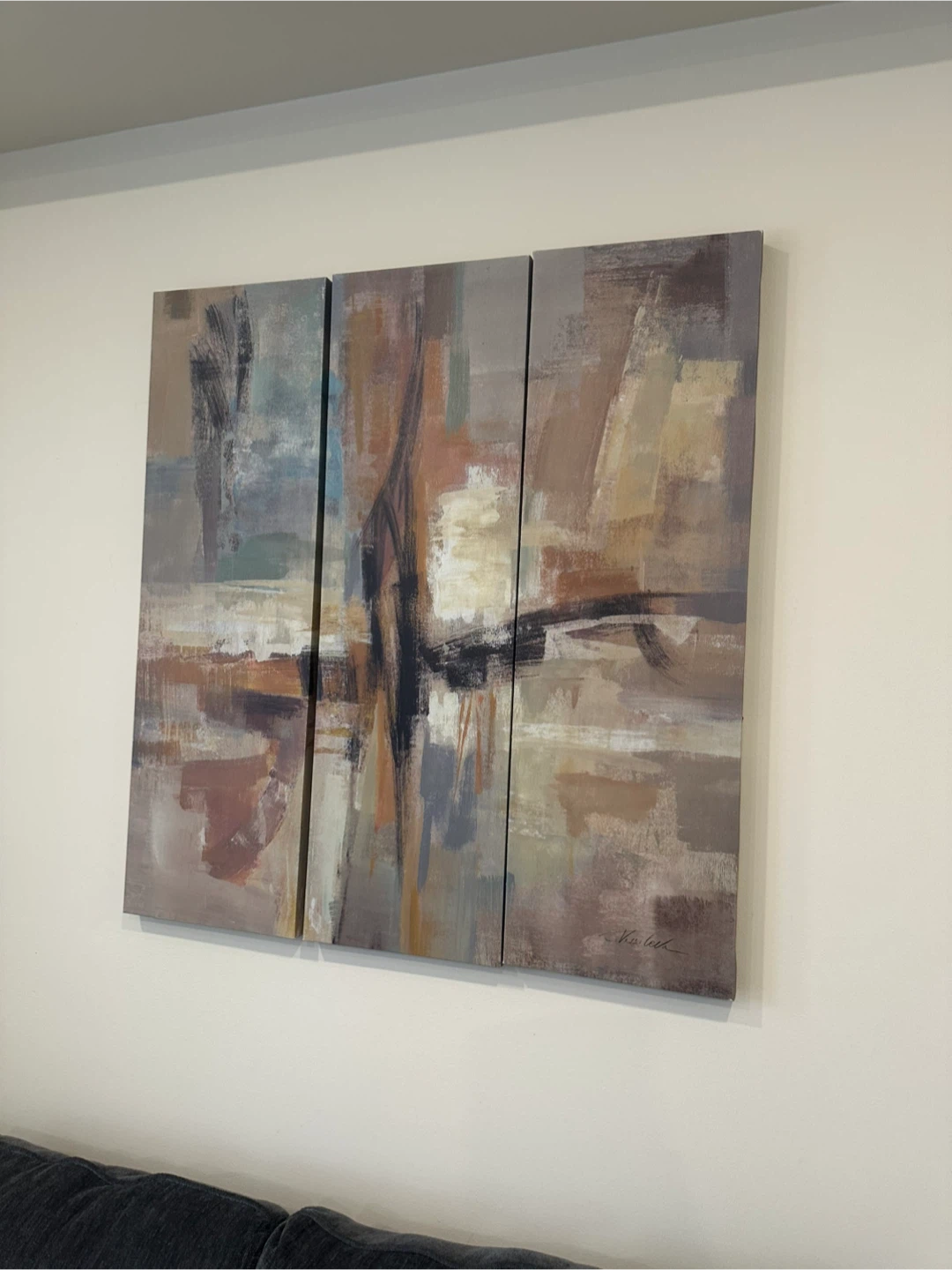 Abstract Triptych Wall Art - photo 3